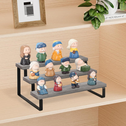 YINMIT Wooden Display Riser Stand, Tiered Perfume and Cologne Organizer Stand, 3 Tier Spice Rack