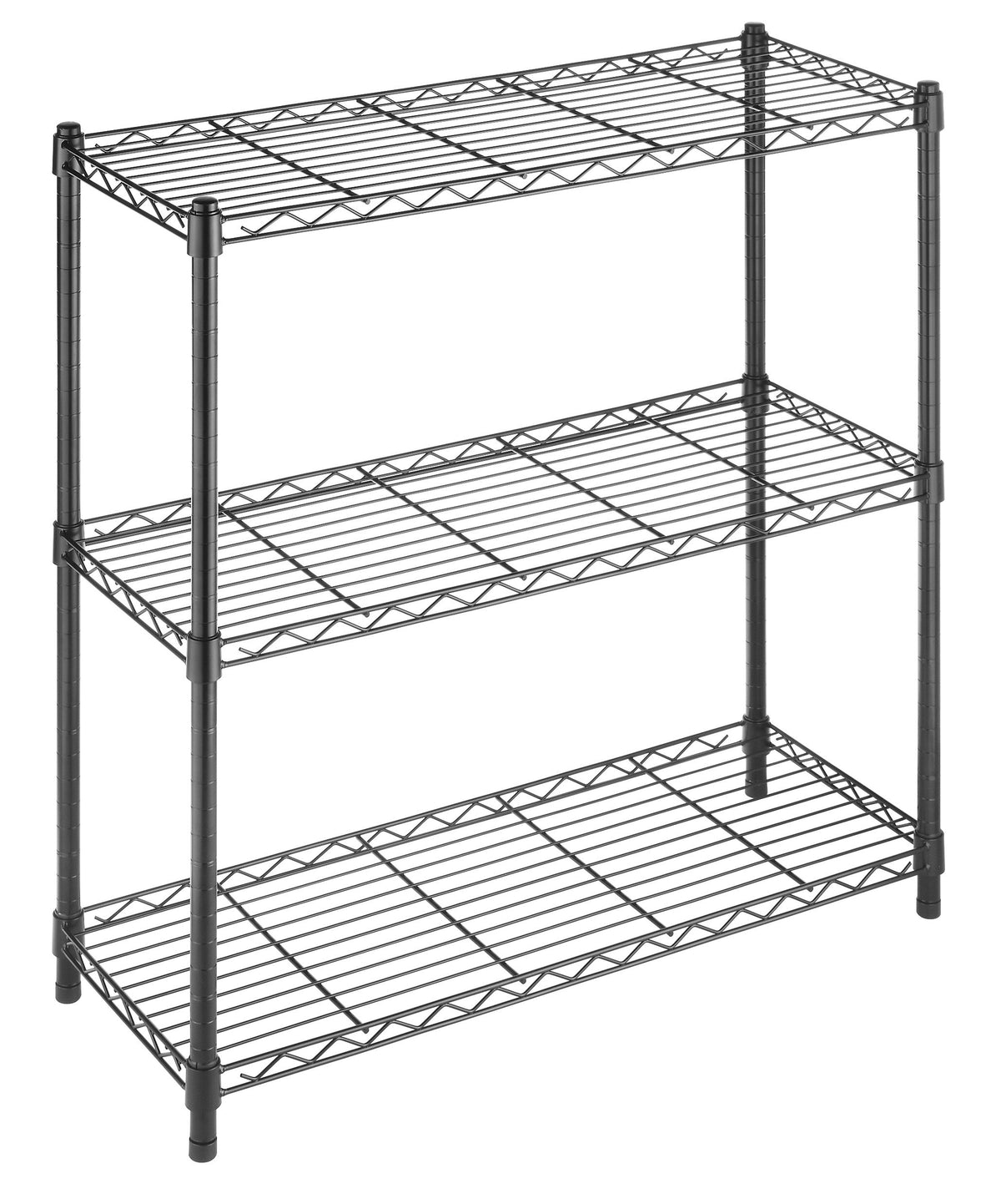Whitmor 3 Tier Shelving Unit, Metal Storage Shelves, 400 lbs Capacity per Shelf, 1200 lbs Total