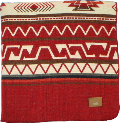 Inca Aztec Throw, Queen, King Blanket | Southwest Indian Navajo Boho Style | Native Cover for