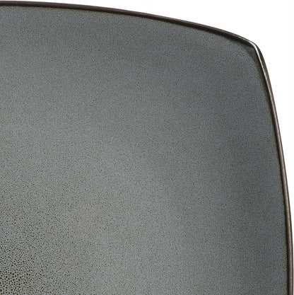 Gibson Elite Soho Lounge Square Reactive Glaze Stoneware Dinnerware Set, Service for 4 (16pc)