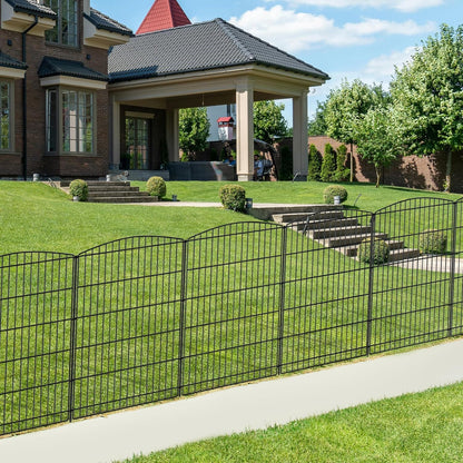INJOPEXI Decorative Garden Fence 6 Panels 13ft (L)×36in (H) Animal Barrier Fences with 6 Panels