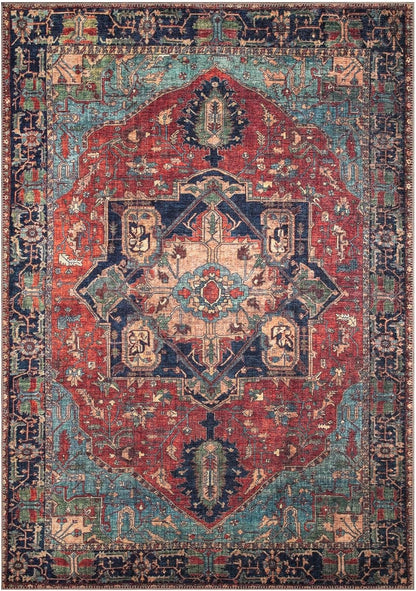 Keen Home Design 5x7 Rug - Machine Washable Area Rug with Non-Slip Backing, Ideal for Living Room