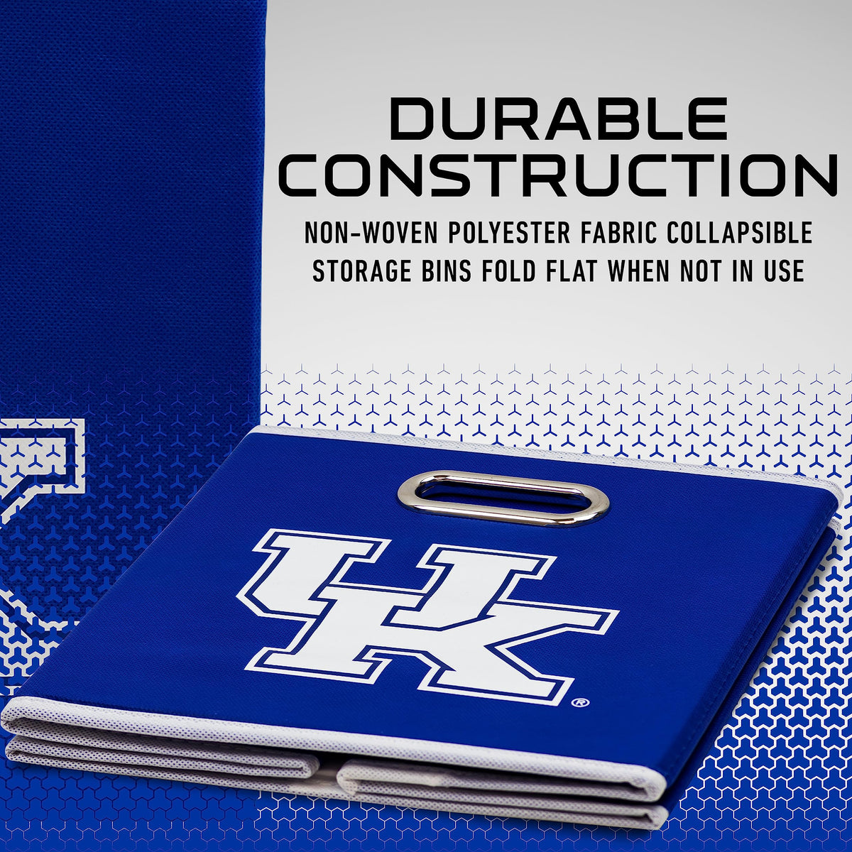 Franklin Sports NCAA Storage Bin - Cube Organizer - Kentucky