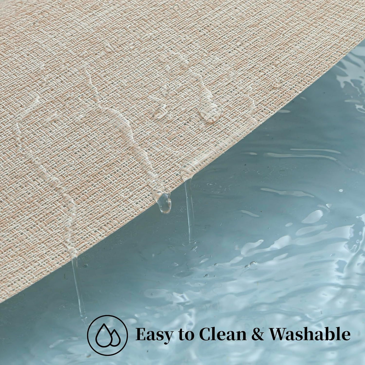 Leetaltree Beige Placemats Set of 24 - Heat Resistant Non-Slip Place mats for Dining Table