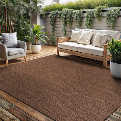 Washable Indoor Outdoor Rug 9x12 Weather Resistant Area Rugs Modern Solid for Porch Deck Balcony