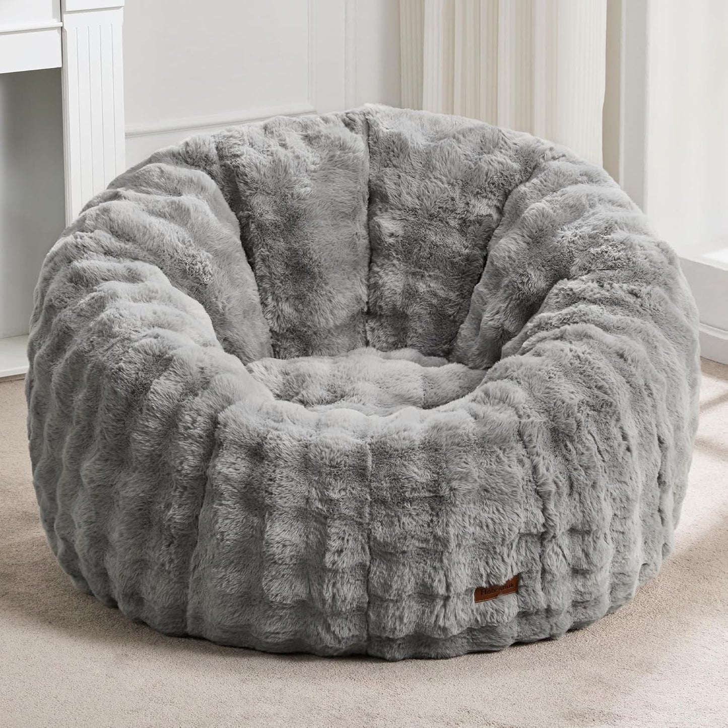 Hobestluk Bean Bag Chair Oversized Bean Bag Chair for Adults Donut-Shaped Large Bean Bag with