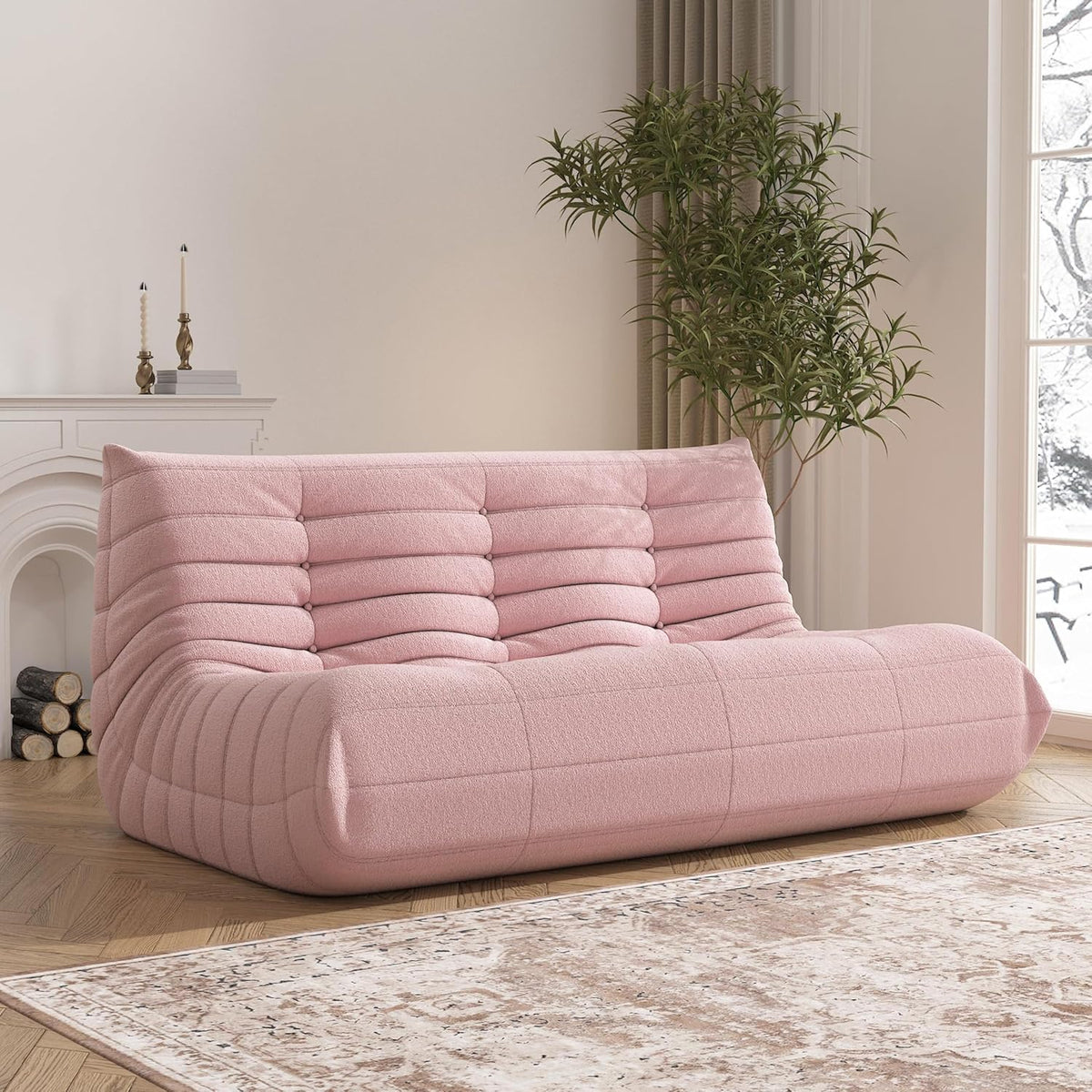 Big Bean Bag Chairs for Adults, 3 Seater Large Bean Bag Sofa, Fireside Chair Lazy Sofa Chair with