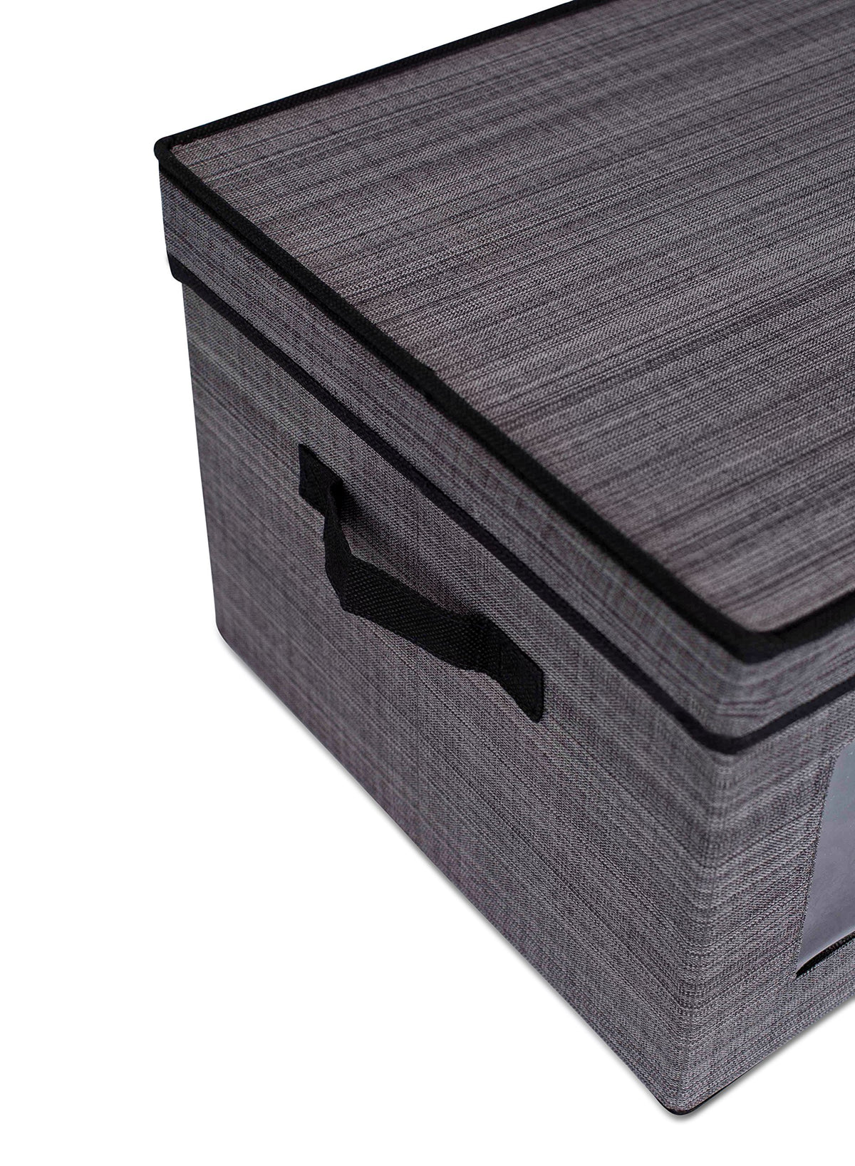 Internet's Best Storage Box with Window - Durable Storage Bin Basket Containers with Lids and