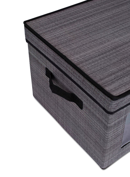 Internet's Best Storage Box with Window - Durable Storage Bin Basket Containers with Lids and