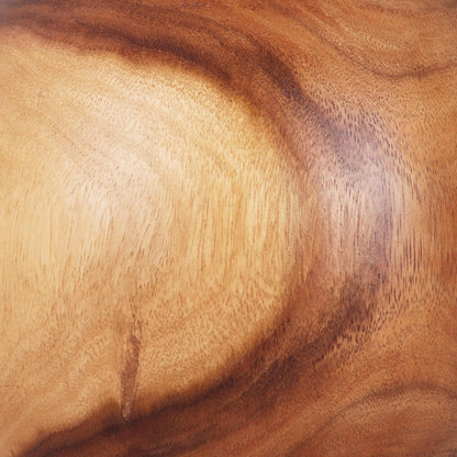 Rutledge & King Creston Wood End Table - Small Round Side Table - Suar Wood Side Table - Round