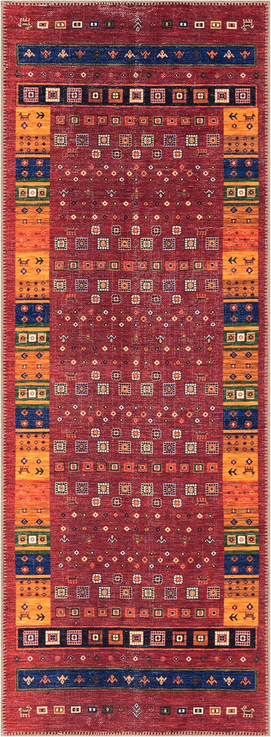 Keen Home Design 2x7 Rug - Machine Washable Runner Rug with Non-Slip Backing, Ideal for Hallway