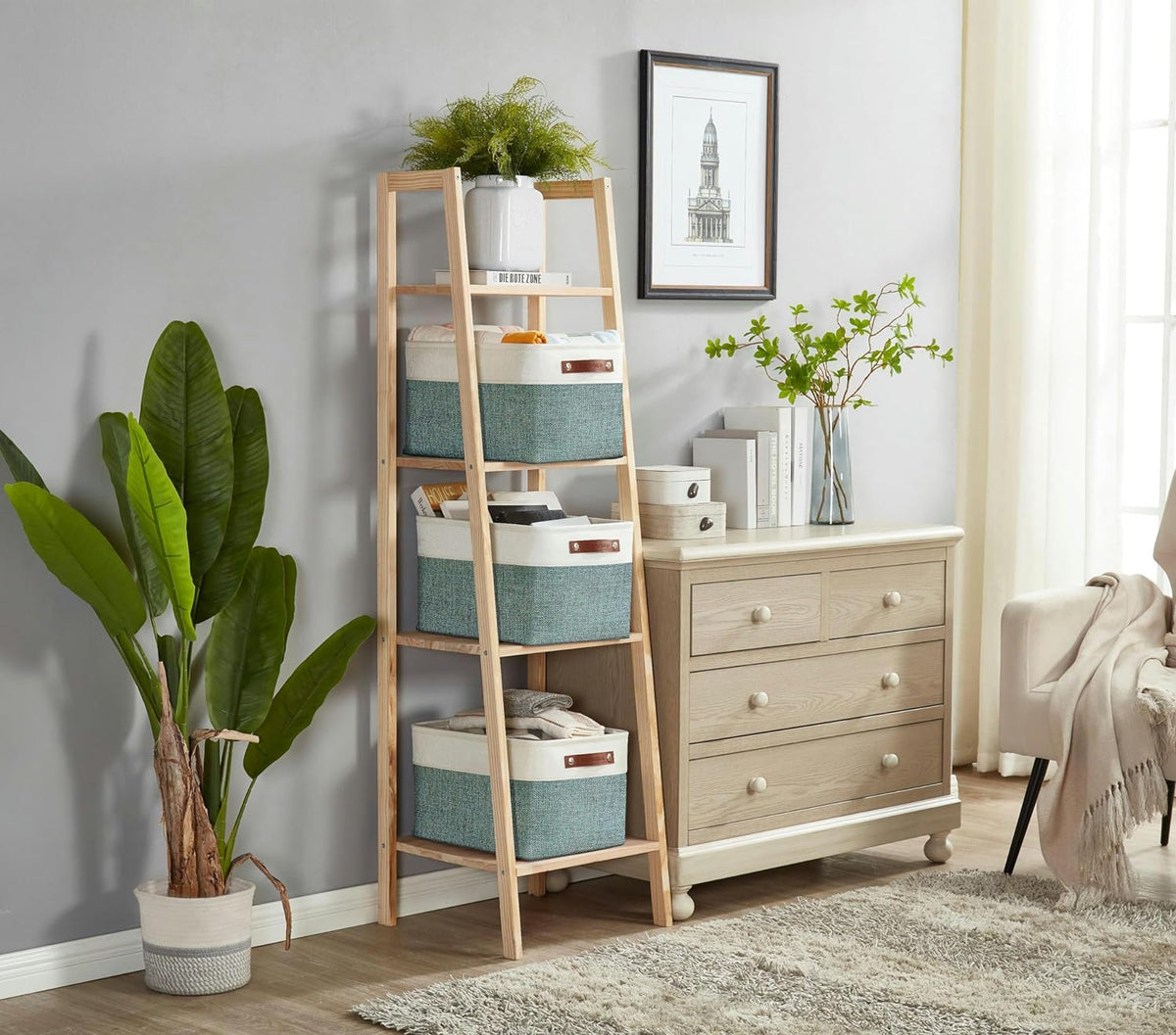 DECOMOMO Storage Baskets for Shelves - Fabric Closet Organizers and Storage Bins, Perfect Baskets