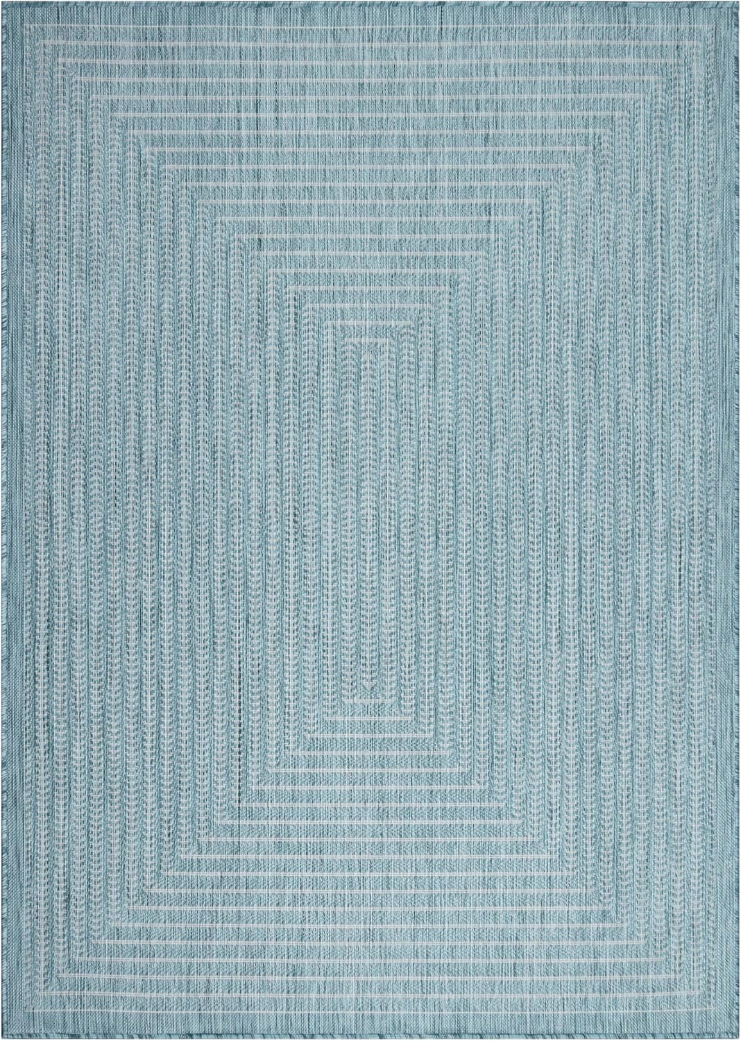 Adiva Rugs Outdoor Indoor Area Rug, Weather Resistant, Easy to Clean, Stain Resistant Floor Mat for