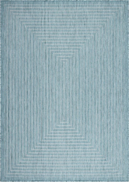 Adiva Rugs Outdoor Indoor Area Rug, Weather Resistant, Easy to Clean, Stain Resistant Floor Mat for