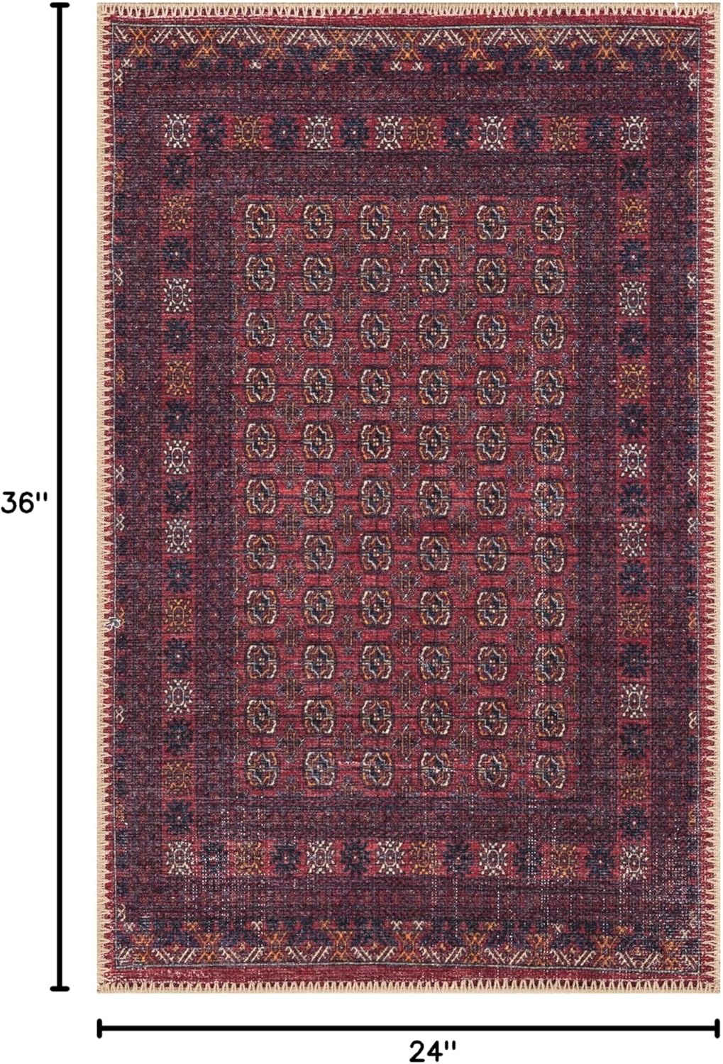 Keen Home Design 2x3 Rug - Machine Washable Entry Rug with Non-Slip Backing, Ideal for Enteryway