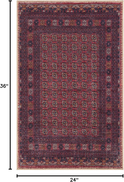 Keen Home Design 2x3 Rug - Machine Washable Entry Rug with Non-Slip Backing, Ideal for Enteryway