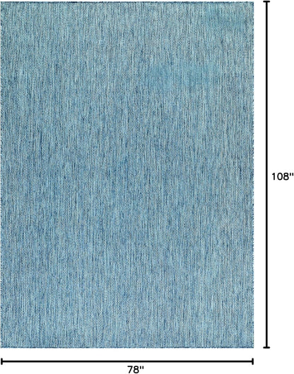 Washable Indoor Outdoor Rug Weather Resistant Carpet Modern Solid for Porch Deck Balcony Backyard
