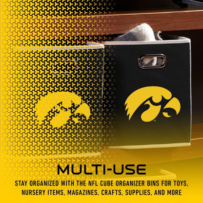 Franklin Sports NCAA Storage Bin - Cube Organizer - Iowa