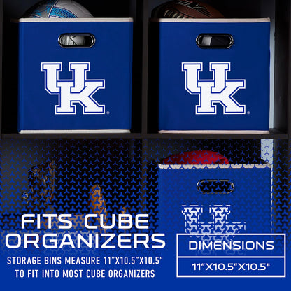 Franklin Sports NCAA Storage Bin - Cube Organizer - Kentucky