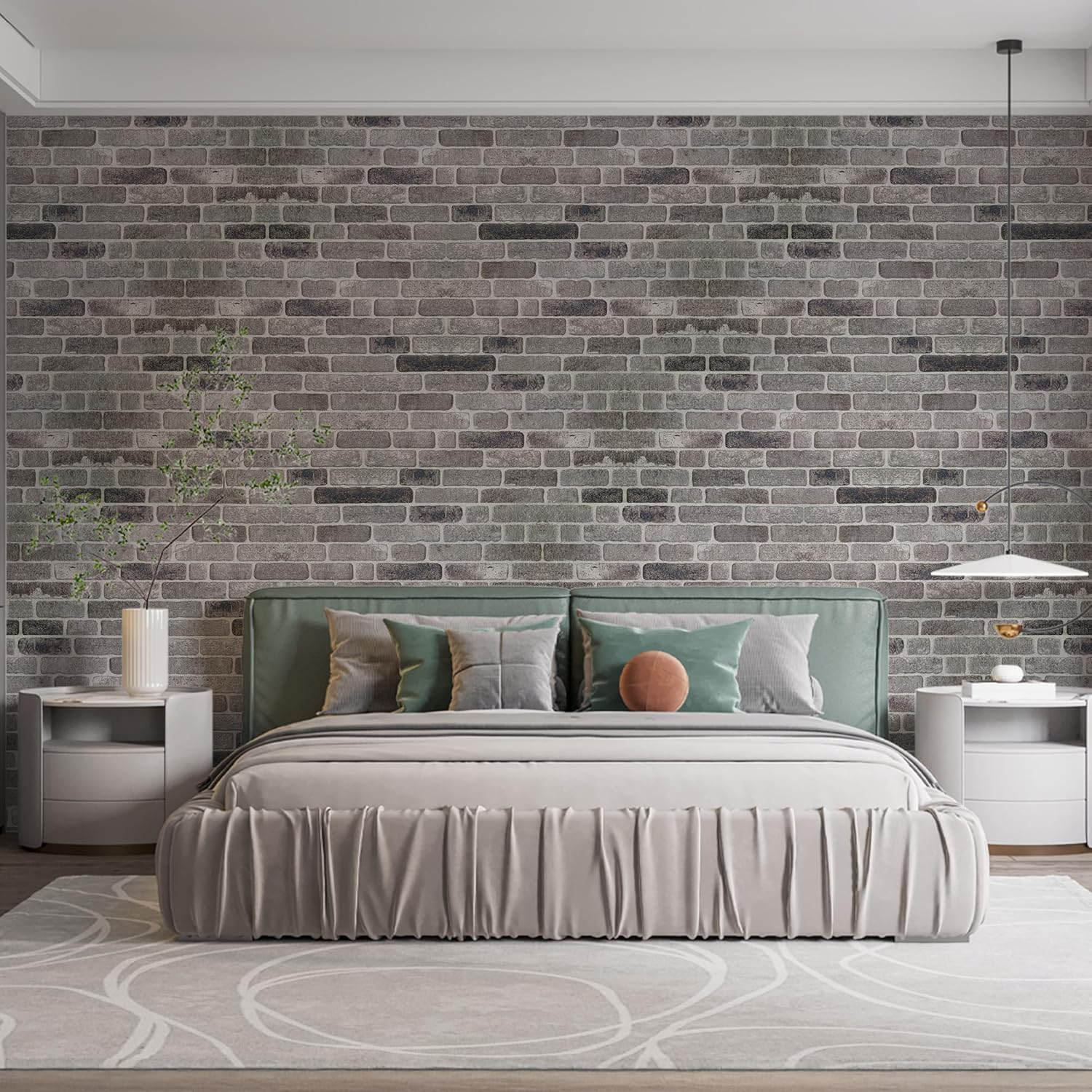 IZODEKOR 3D Wall Panels Brick Effect - Cladding, Stone Look, Styrofoam Facing for Living Room