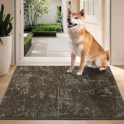 BEQHAUSE Dirt Trapper Door Mat 24"x36" Non-Slip Door Mats Washable Entryway Rugs Stain Resistant