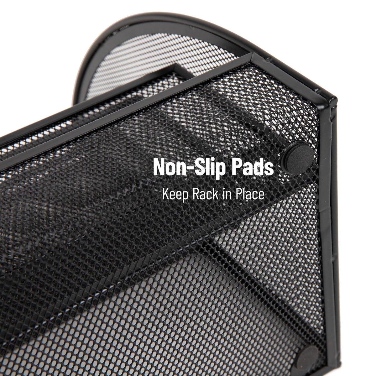Mind Reader 4-Tier Mail Sorter, Desktop Organizer, File Storage, Magazine, Office, Metal Mesh