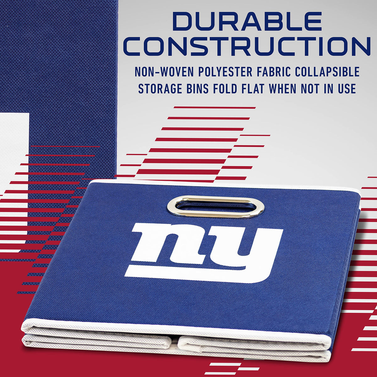 Franklin Sports NFL New York Giants Collapsible Storage Bin