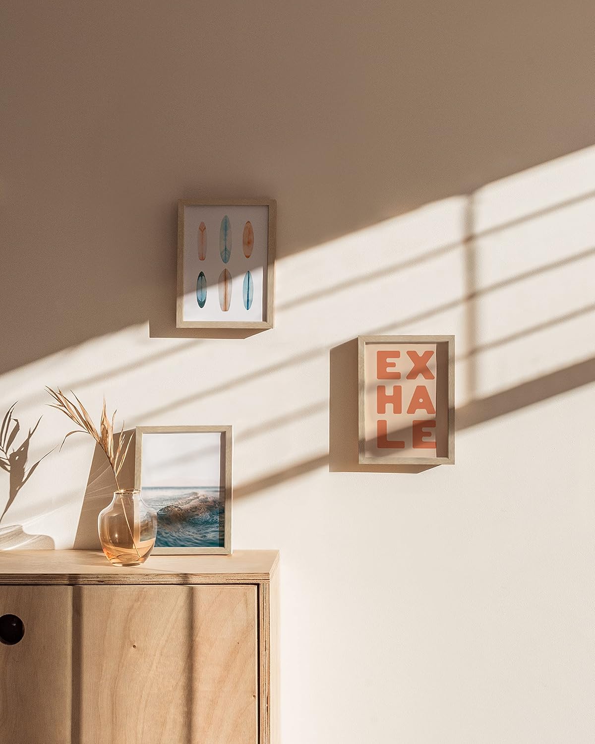 HAUS AND HUES Square Picture Frames 5 x 7 Set of 9 - Photo Gallery Wall Frame Set, Wood 5x7 Frames