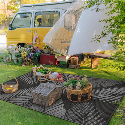 GENIMO Outdoor Rug 3' x 5' Waterproof for Patios Clearance, Reversible Outdoor Plastic Straw