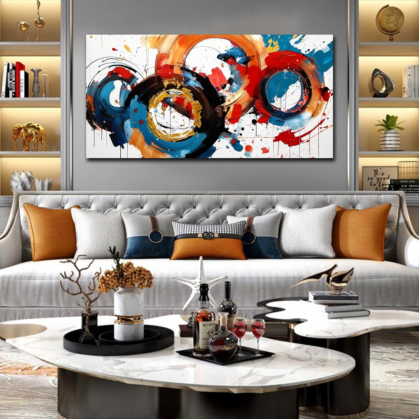 Abstract Wall Art Large Canvas Prints Modern Living Room Bedroom Home Office Wall Decor Framed