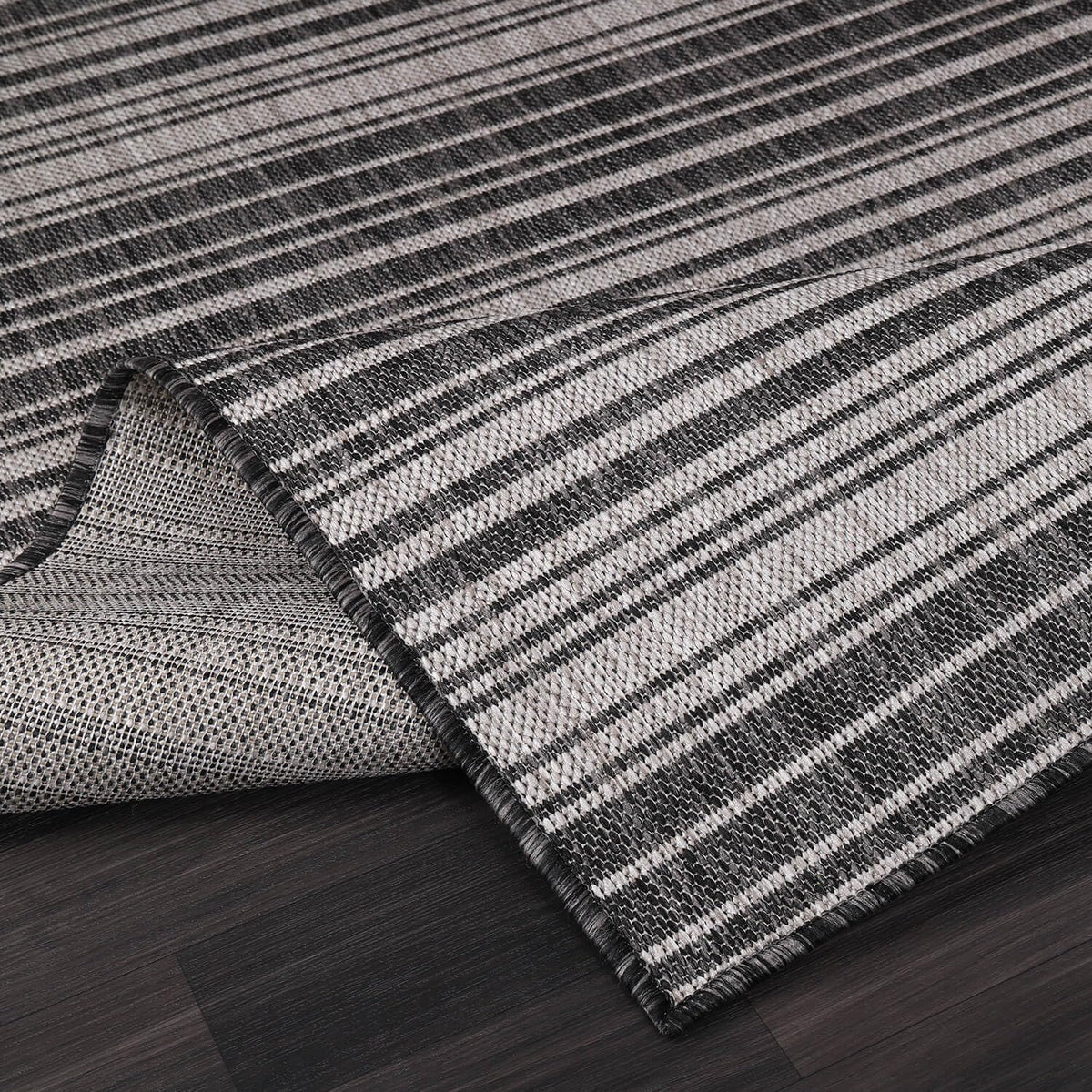 Stripe Outdoor Rug 10x14 Washable Outside Carpet for Indoor Patio Porch Waterproof Easy Cleaning