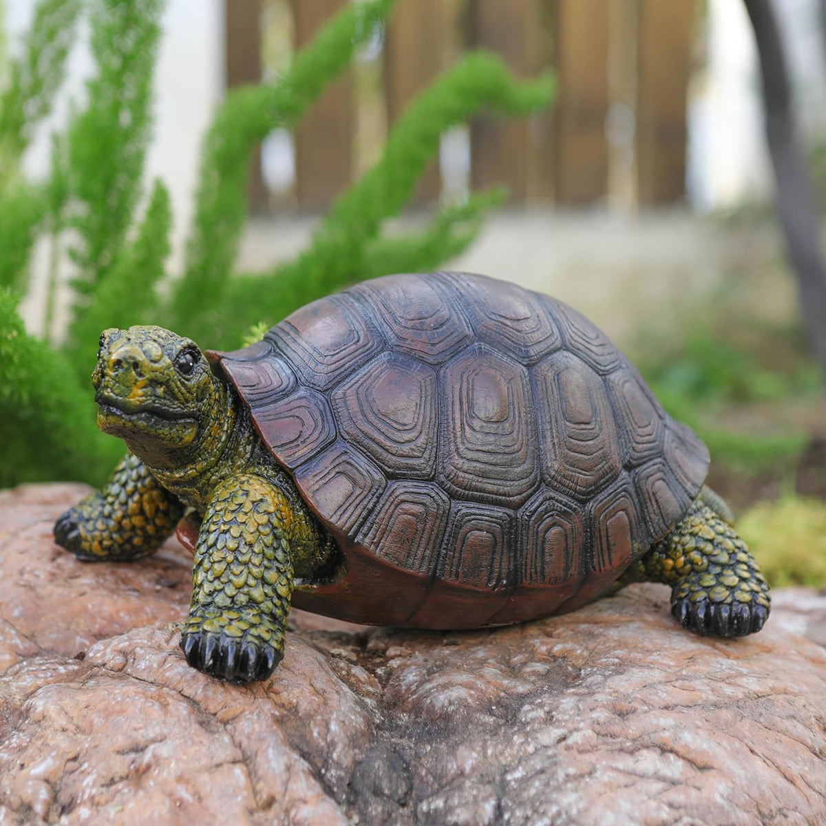 Weather-Resistant Resin Turtle Statue Decoration, Exquisite Handicraft, Artistic Simulation Animal