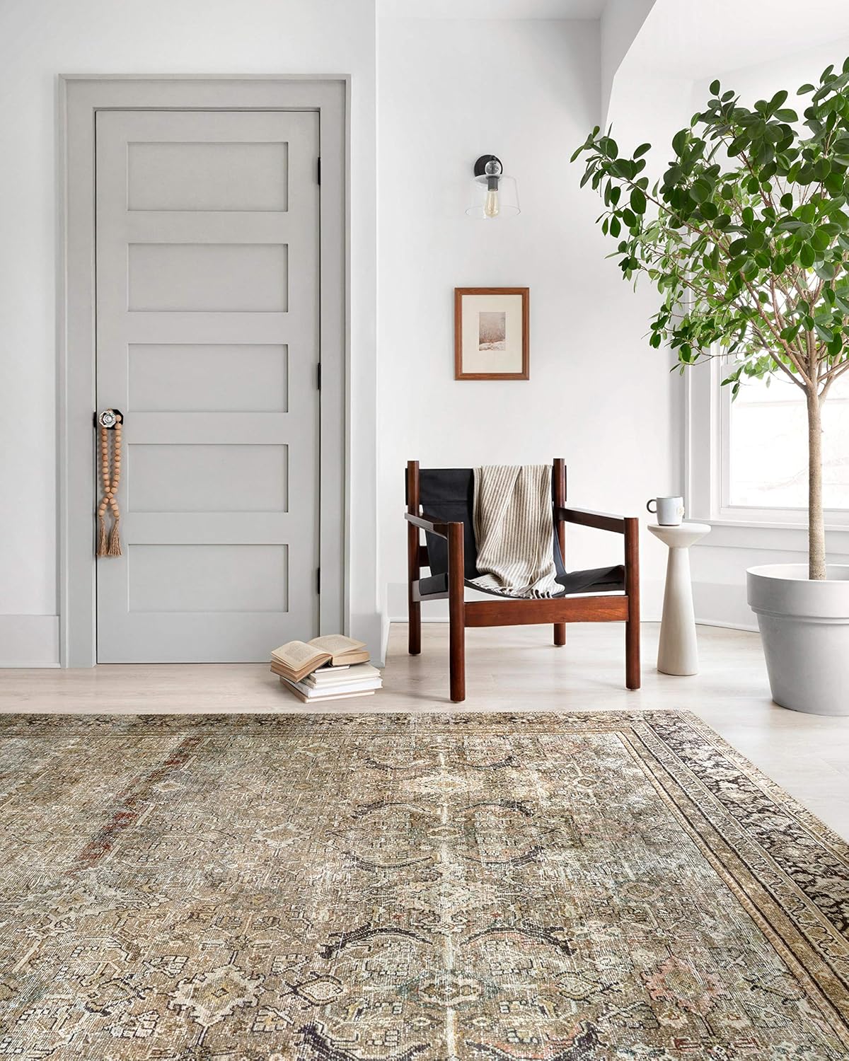 Loloi Layla Collection LAY-03 Olive/Charcoal 9'-6" x 14' .13" Thick Area Rug, Soft, Durable
