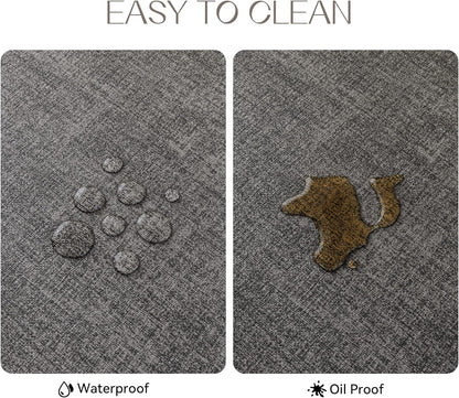 Romanstile Vinyl Placemats Set of 6-12 X 18 Inch - Heat Resistant Place Mats 100% Waterproof