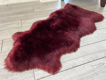 LAMBZY Faux Sheepskin Super Soft Hypoallergenic Free Shape Silky Shag Rug, Luxury Shaggy Plush