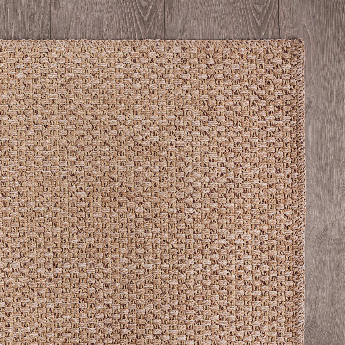 CAMILSON Easy Jute Rug 9x12, Large Indoor Outdoor Natural Color Farmhouse Area Rugs for Living Room