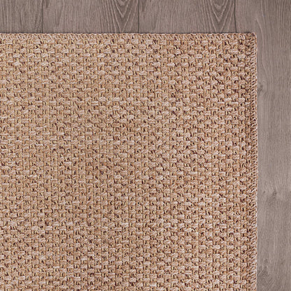 CAMILSON Easy Jute Rug 9x12, Large Indoor Outdoor Natural Color Farmhouse Area Rugs for Living Room