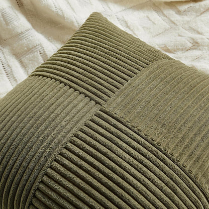 Fancy Homi 2 Packs Olive Green Euro Decorative Throw Pillow Covers 28x28 Inch Room Couch Bed
