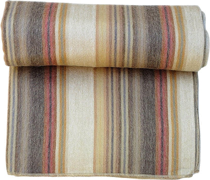 Alpaca Wool Throw Blanket | Super Soft, Lightweight, Breathable and Hypoallergenic | Non-Itchy or