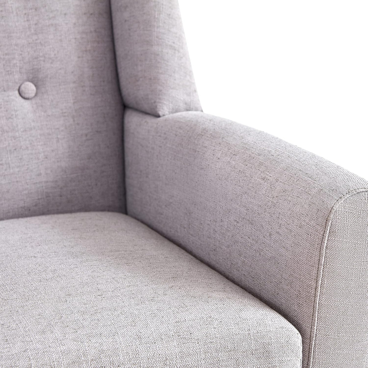 HUIMO Button-Tufted Accent Chairs Set of 2,Upholstered Reading Living Room Chair,Mid Century Modern