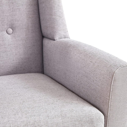 HUIMO Button-Tufted Accent Chairs Set of 2,Upholstered Reading Living Room Chair,Mid Century Modern