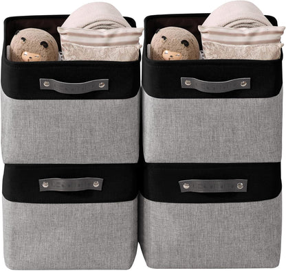 DECOMOMO Storage Baskets for Shelves - Fabric Closet Organizers and Storage Bins, Perfect Baskets