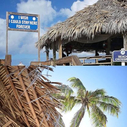 Straw Roof Thatch –Mexican Style Artificial Palm Thatch Rolls,Tiki Bar Hut Grass Duck Boat Blinds