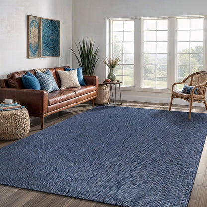 Washable Indoor Outdoor Rug 6x9 Weather Resistant Area Rugs Modern Solid for Porch Deck Balcony