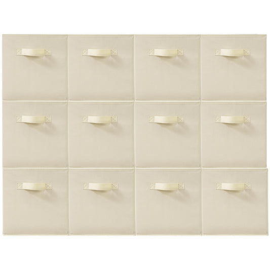 STORAGEIDEAS 11" Fabric Storage Bins, Foldable Storage Cubes, Heavy Duty Cube Organizer for Home