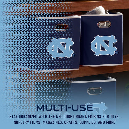 Franklin Sports NCAA Storage Bin - Cube Organizer - UNC