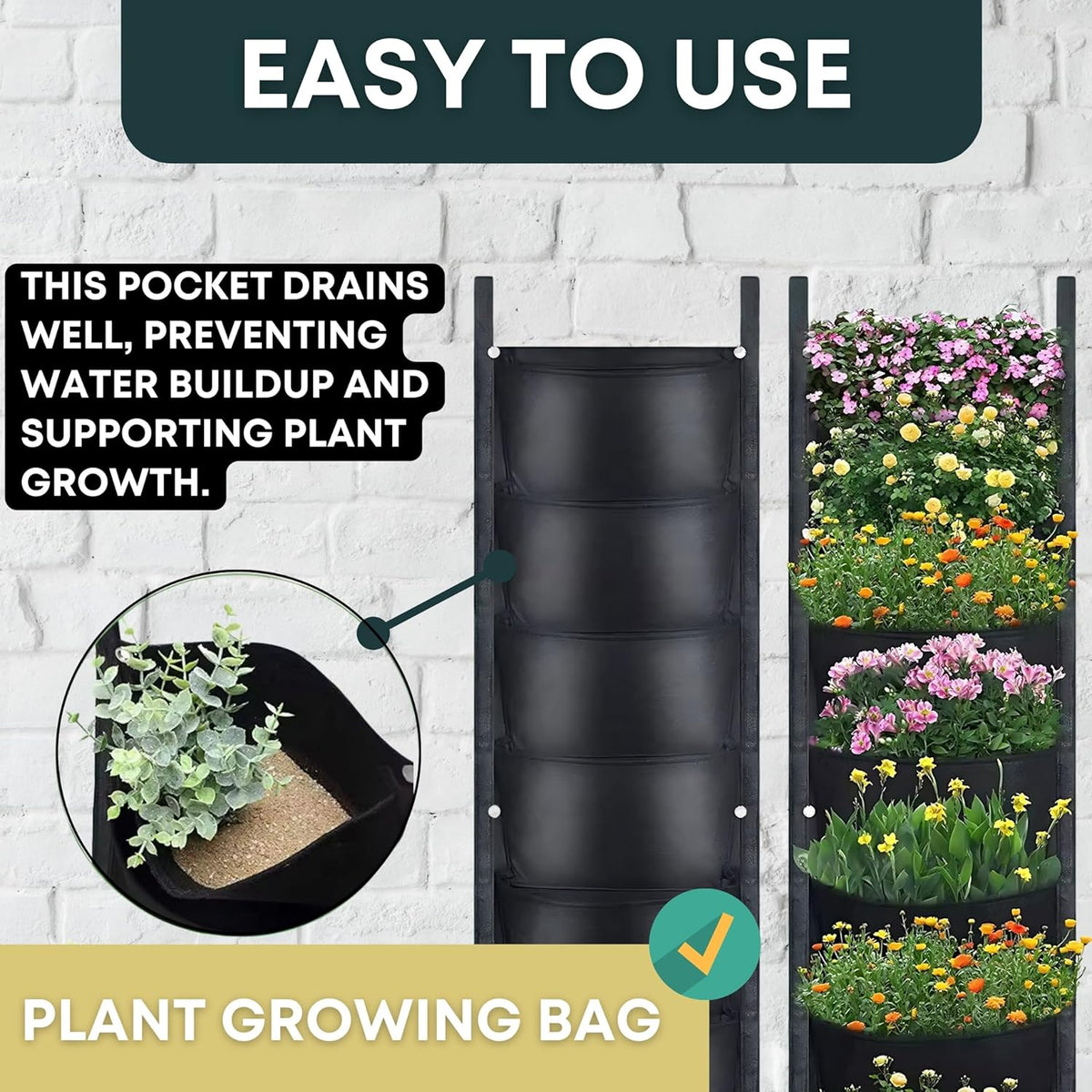 Fence Planters Wall Planters for Outdoors Plants Vertical Planter Balcony Planter Vertical Garden