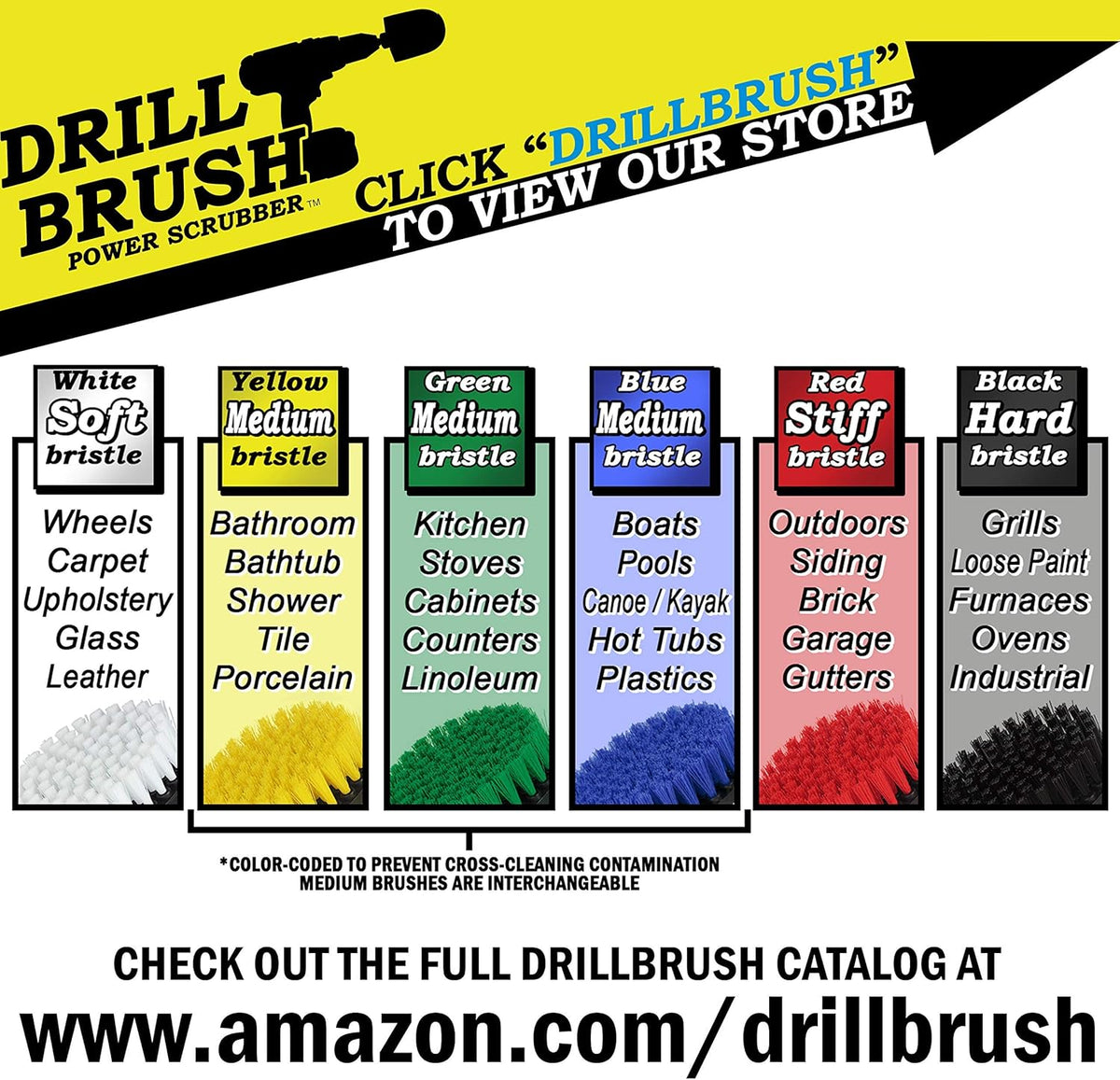 The Ultimate No-Wire Grill Brush Kit - BBQ Accessories - Drill Brush - Rust Remover - Cast Iron