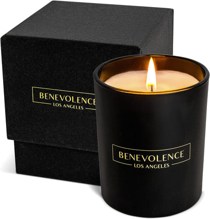 Benevolence LA Lavender, Mint & Sage Scented Candle | Soy Candles, Black Candle for Home | Gifts