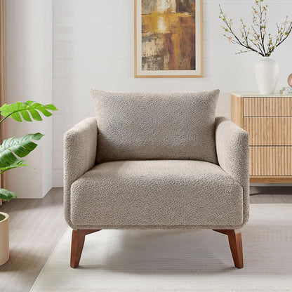 Oversized Accent Chair Modern Boucle Armchair for Living Room Sets of 2 - 37" Wide & Cozy Reading